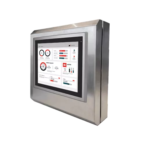 Boîtier inox 17″ avec porte