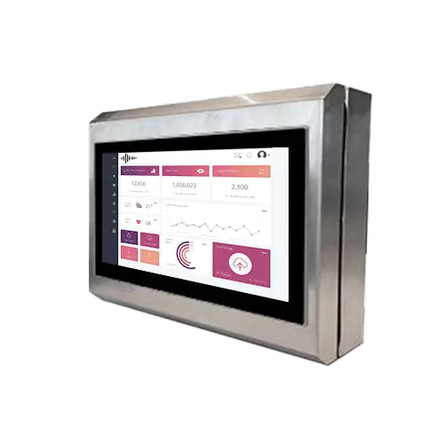 Boîtier inox 24″ avec porte