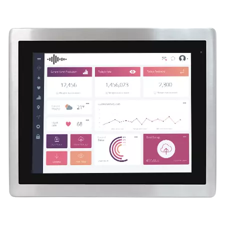 Moniteur industriel étanche 6 Faces – 12.1″