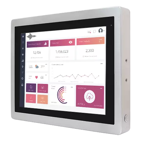 Moniteur industriel étanche 6 Faces – 12.1″