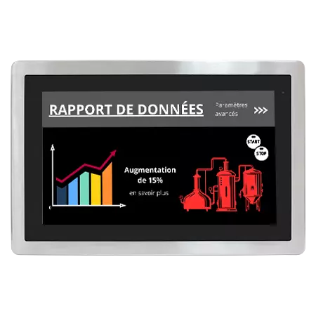 Moniteur industriel étanche 6 Faces – 15.6″