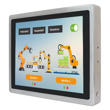 Moniteur industriel étanche 6 Faces – 17″