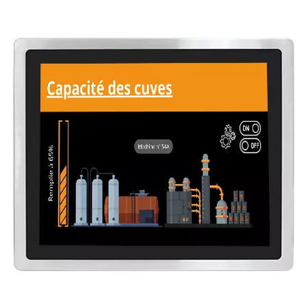 Moniteur industriel étanche 6 Faces – 19″