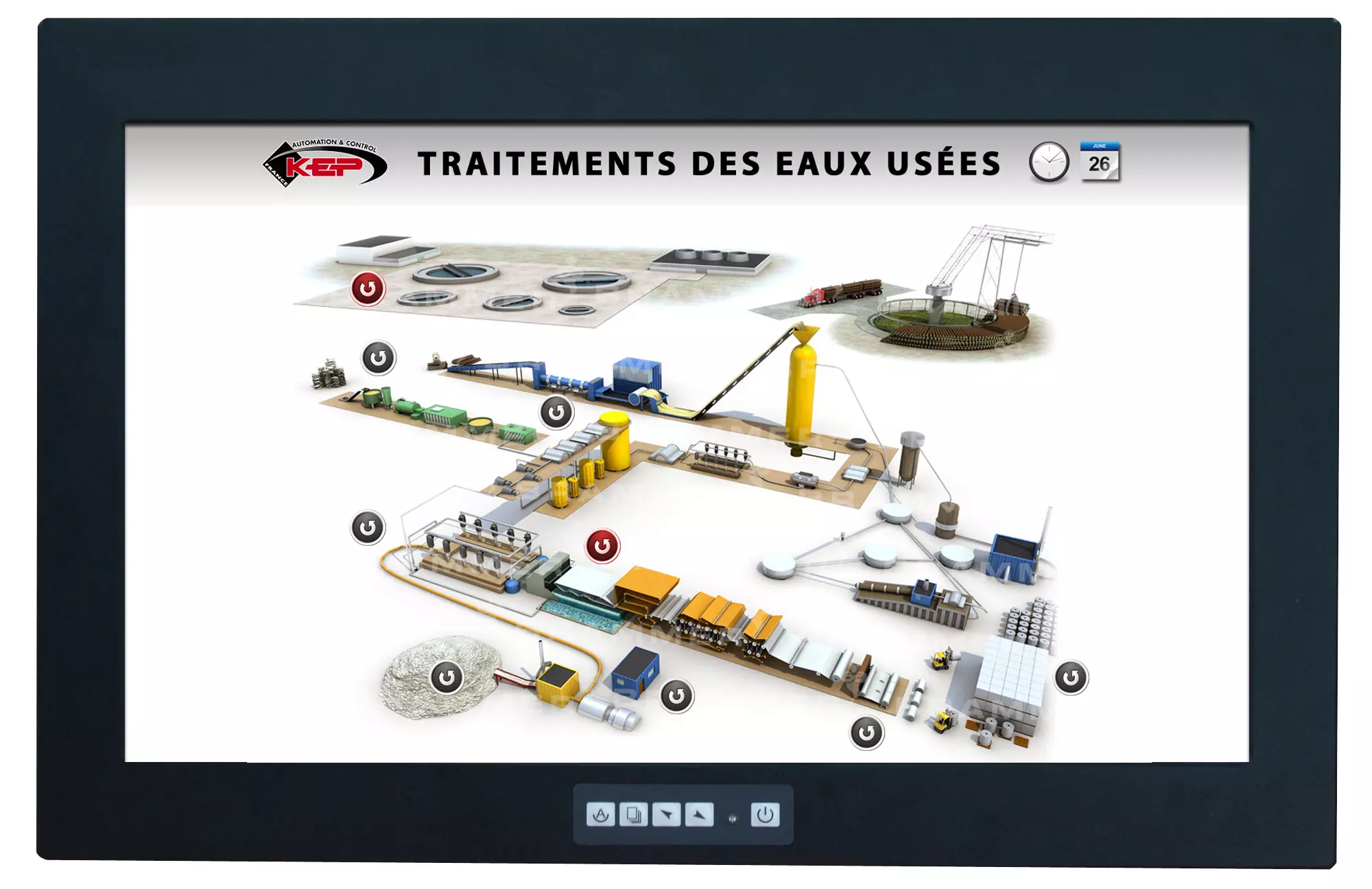 Moniteur encastrable – 21.5″