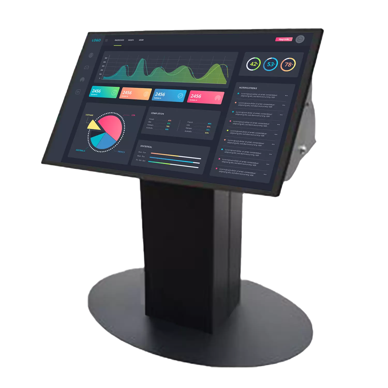 Support Grand Format – Inclinable Vesa