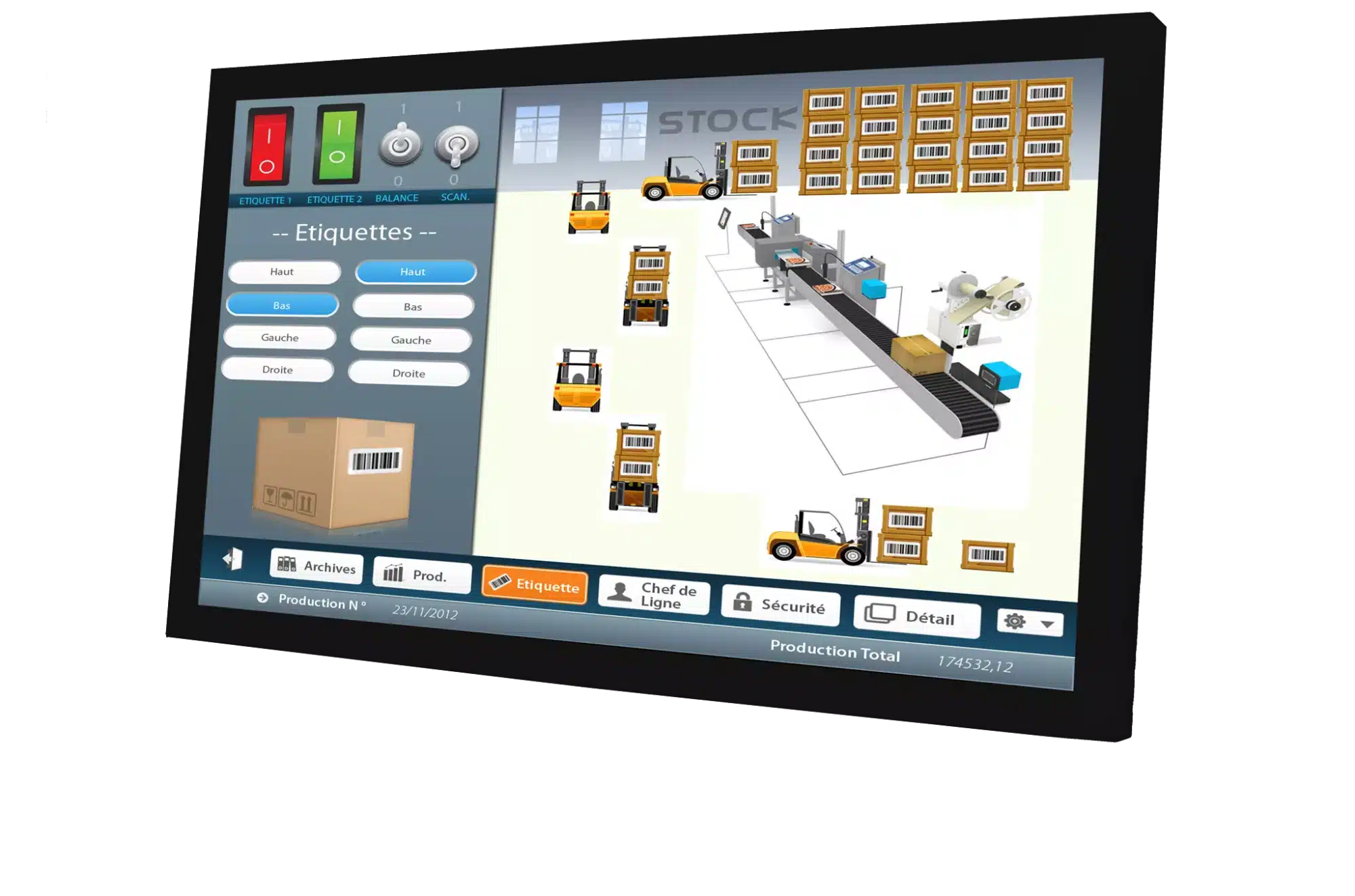 Moniteur Industriel – Grand format – 55″