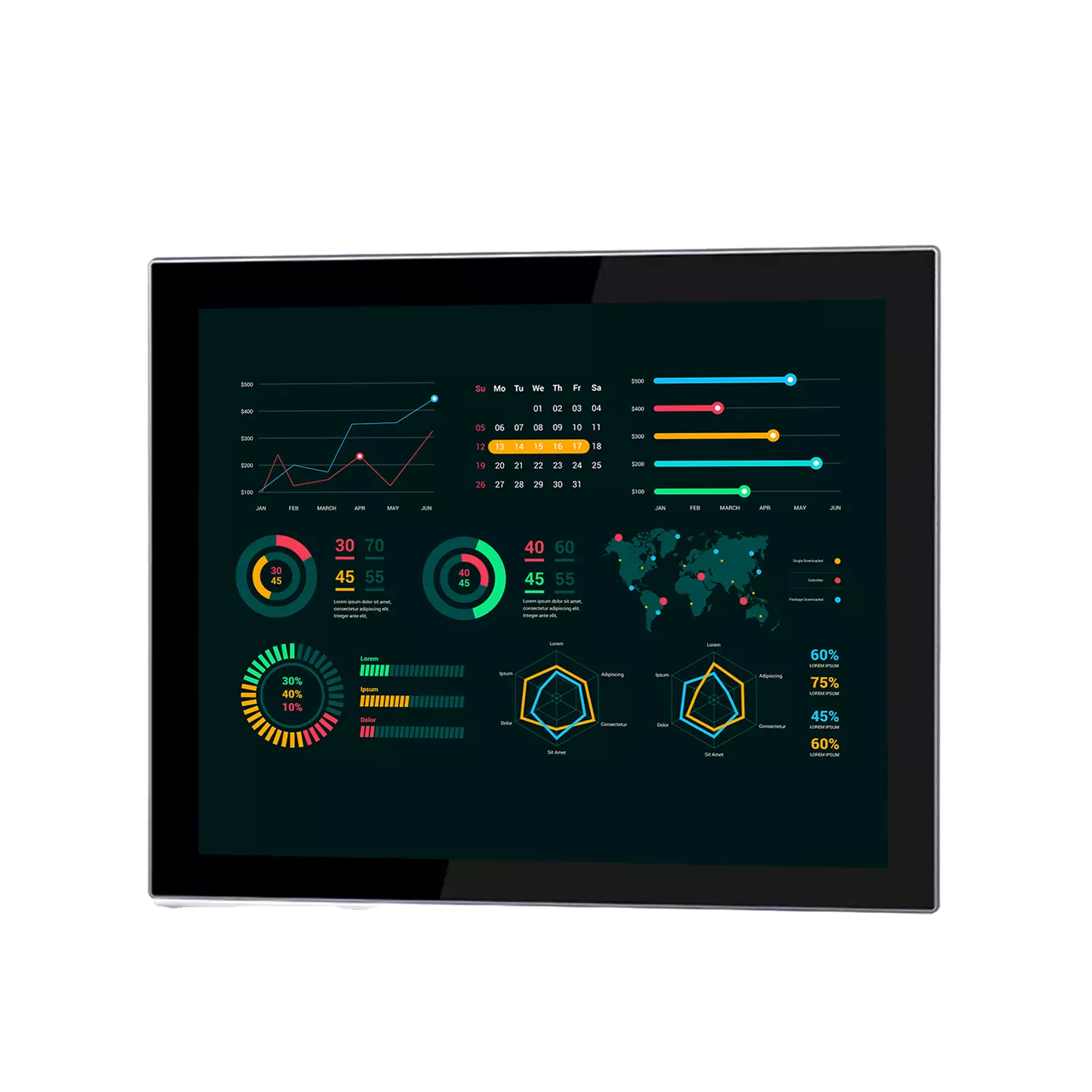 Moniteur industriel économique – 17″