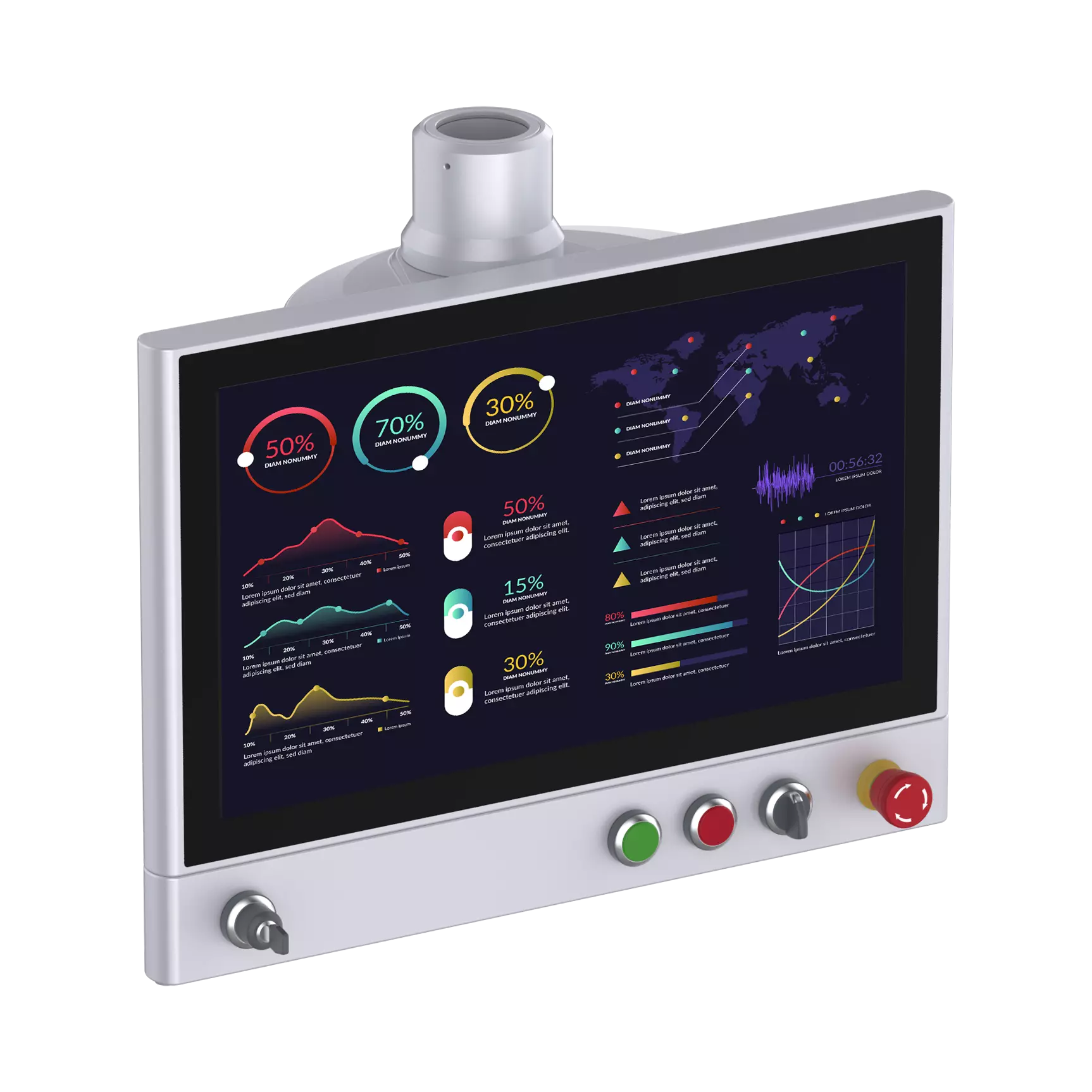 Moniteur avec Boutons de commande 21.5″
