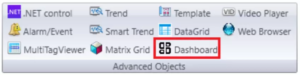 Dashboard capture d'écran